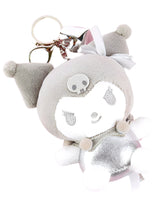 The Silver Glam Kuromi Plush Keychain is a fashion-forward and enchanting accessory that brings a welcomed sparkle to your everyday life. This plush keychain features the beloved Kuromi character, in a two-toned stylish look, made with shimmering silver fabric that adds a glamorous flair.
Made from soft, high-quality materials, it offers a delightful tactile experience while being durable enough for daily use. Its compact size makes it perfect for attaching to keys, bags, or backpacks.